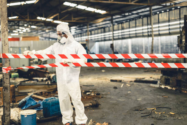 Professional Crime Scene Cleanup technician working in Cutler, CA